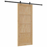 Sliding Door ORKDAL Brown 83 x 202 cm Solid Pine Wood 3333644