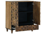High Board with Shelf Brown 60 x 33.5 x 100 cm Solid Mango Wood 4018362