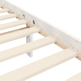Bed Frame without Mattress White 90x200 cm Solid Wood Pine 3191892