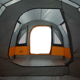 Camping Tent Tunnel 3-Person Grey and Orange Waterproof 94624