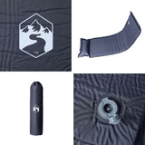 Self Inflating Camping Mattress with Pillow 1-Person Grey 4007123