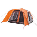 Family Tent with Porch 9-Person Grey and Orange Quick Release 4004215