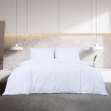 Duvet Cover Set White 220x240 cm Cotton 136163
