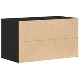Hall Bench Black Oak 80 x 40 x 45 cm Engineered Wood 862701