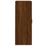 Wall Mounted Cabinets 2 pcs Brown Oak Engineered Wood 3197912