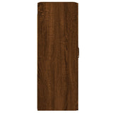 Wall Mounted Cabinets 2 pcs Brown Oak Engineered Wood 3197912