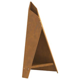 Fire Pit Brown 58 x 40 x 100 cm Weathering Steel 858917