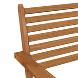 Garden Chair Brown Solid acacia wood Standard Durable 316252