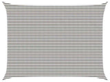 Sunshade Sail Light Grey and White 6 x 6 m HDPE 42032932