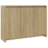 Sideboard Sonoma Oak 102x33x75 cm Engineered Wood 809776