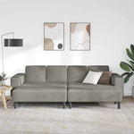 Fabric Sofa with Cushion Light Grey Corduroy fabric 3335131