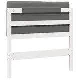 Upholstered Headboard with Headboard White and Light Grey 90 cm 880202