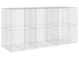 Gabion Basket with Cover 300x100x200 cm Galvanised Iron 3295229