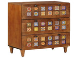 Sideboard Walnut 60 x 33 x 75 cm Solid Mango Wood 4018227
