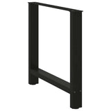 Dining Table Legs Black 2 pcs 70x cm Steel 4013308