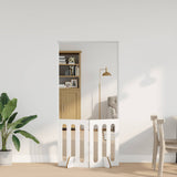 Folding Pet Fence 2 pcs High Gloss White 100.5 x 38 x 70 cm 8005961