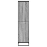 Bookcase Grey Sonoma 80.5x35x139 cm Engineered Wood 3300848