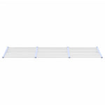 ZNTS Door Canopy Grey and Transparent 297.5x90 cm Polycarbonate 153694