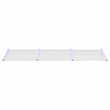 ZNTS Door Canopy Grey and Transparent 297.5x90 cm Polycarbonate 153694