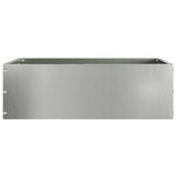 Lawn Edging 6 pcs Silver 40 x 40 x 13 cm Galvanised Steel 874713