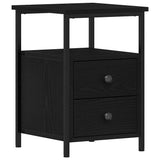 Bedside Cabinets 2 pcs Black Oak 34x35.5x50 cm Engineered Wood 862138