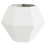Planter White 75 x 75 x 60 cm Steel 884040