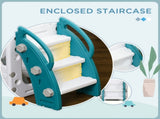 7-in-1 Toddler Slide for Ages 1-3 Years with Basketball Hoop T3398P379003
