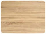 Bistro Table Light brown and black MDF 60x60 cm Simplistic 286430