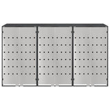 Wheelie Bin Storage for 3 Bins Anthracite 204 x 77.5 x 115.5 cm 3394779