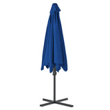 Garden Parasol with Steel Pole Blue 300x230 cm 312521