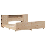 Bed Frame without Mattress 180x200 cm Super King Solid Wood Pine 3323641