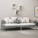Day Bed without Mattress Grey Solid Wood Pine 90x200cm 806932