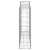 Arched Gabion Baskets 8 pcs 200x30x100/120 cm Galvanised Iron 3145436