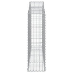Arched Gabion Baskets 13 pcs 200x30x100/120 cm Galvanised Iron 3145441