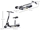 Electric Scooter for Kids, Foldable Powered Scooters for Age 7-12 with 120W Motor, Up to 10 KM/H & 8 T3398P349429