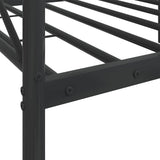 Day Bed without Mattress Black 80x200 cm Steel 4104666