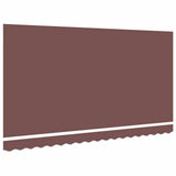 Awning Replacement Fabric Brown 380 x 195 cm Polyester 42000459