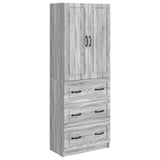 Cabinet Set 2 pcs Grey Sonoma 66 x 34.5 x 87 cm Engineered Wood 3416967