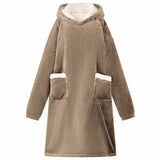 Blanket Hoodie Camel M Fleece and Flannel 42017185