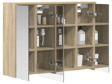 Bathroom Mirror Cabinet Sonoma Oak 63.5 x 16 x 62.5 cm 889153