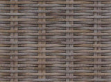 Storage Bench with Cushion Grey 110 x 40 x 50 cm Rattan 42011575