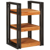 Bedside Table 2 pcs Brown and Black Solid Wood Acacia 4016735