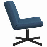 Swivel Chair Blue 63 x 75 x 76 cm Fabric 42007332