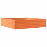 Garden Planter Wax Brown 100x100x23 cm Solid Wood Pine 847210