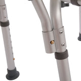 Medical Bathroom Safety Shower Tub Aluminium Alloy Bath Chair Bench with Back & Handle White 28373479