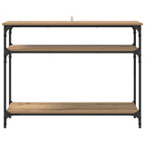 Console Table Artisan Oak 100 x 29 x 75 cm Engineered Wood 882200