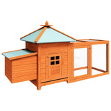 Chicken Coop Brown Solid firwood, plywood, galvanised steel Large 170220