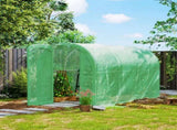 3 x 2 x 2m Polytunnel Greenhouse with Hinged Door, Walk-in Grow House Tent with PE Cover and T3398P377587