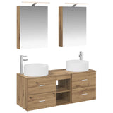 Bathroom Furniture Set 5 pcs Artisan Oak 3407078