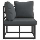 Outdoor Furniture Black and Anthracite 71.5 x 71.5 x71 cm Metal 42008022